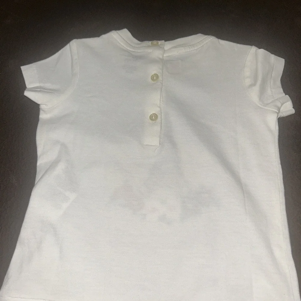 Polo Ralph Lauren Shirt Baby Girls 12M White Polo  Souvenir Paris & Shorts NWOT